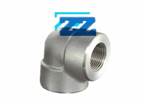 90 Degree Stainless Steel Pipe Fittings Elbow BSPT 4  6000 LB SS 316L ASME B16 11