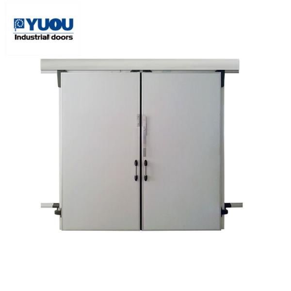 Stainless Steel Cold Room Sliding Door Insulated Customized 200mm panel
