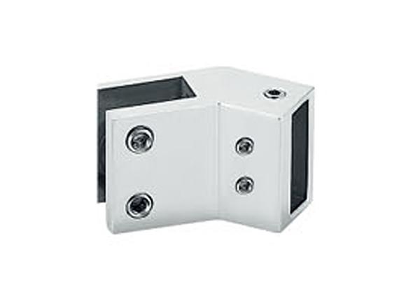 Anti Rust Stainless Steel Glass Clamps , Elegant Outlook Frameless Glass Fittings