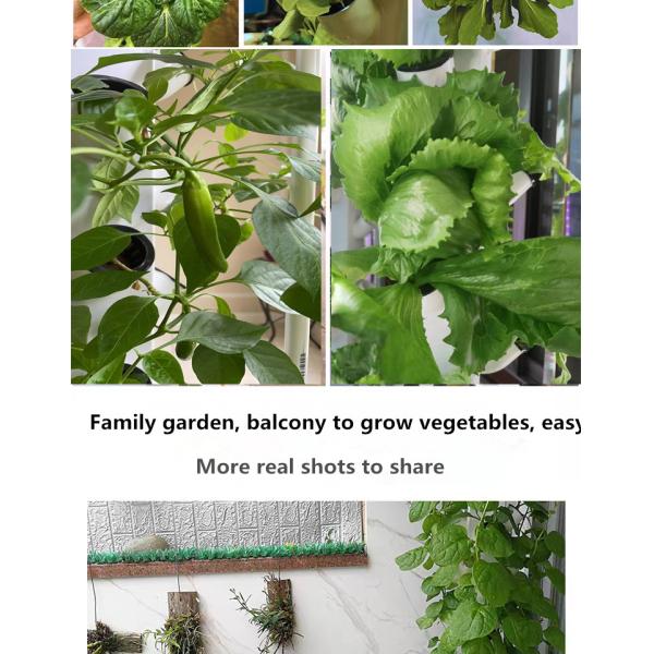 2023 Hot selling plastic pot hydroponic vertical garden artificial wall pot vertical garden 112+ Plants hydroponics vertical