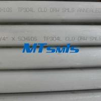 Le tuyau sans couture TP304L d'acier inoxydable d'ASTM A312 a recuit le marinage