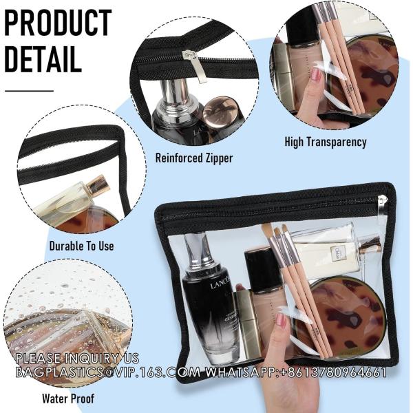 Zipper Pouches Water-Resistant Zip Bag For School Office Supplies, Puzzles & Games Organizing Storage