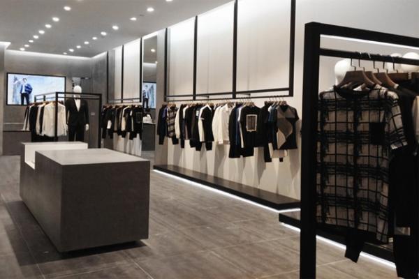 Fashionable Design Stainless Steel Clothes Rack For Shopping Mall
