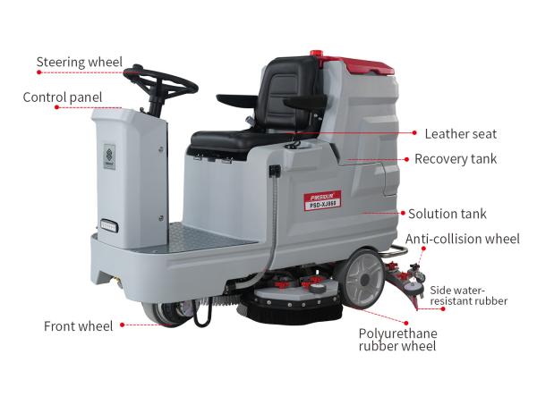 Industrial Commercial Automatic Scrubber Dryer Floor Cleaning Equipment