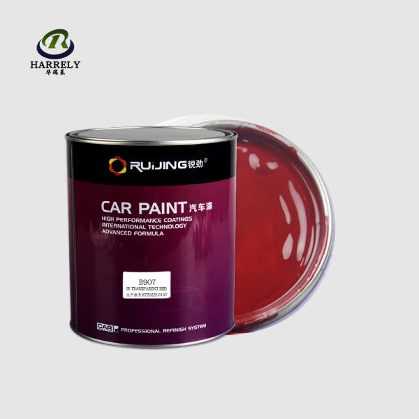 Transparent Acrylic Car Paints 1K Red Brilliant Glossy Coating For Auto Body Repair