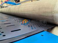 ligne de production de géocelles avec machine de perforation en ligne/machine de fabrication de géocelles