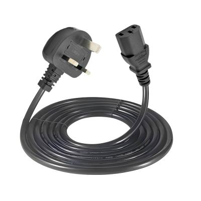 UK 3 Pin Power Cord Plug Cable 1M 1.2M 1.5M 1.8M 3M UK Power Cord C13 Power Cords 3ft 4ft 5ft 6ft 10ft Home Appliance