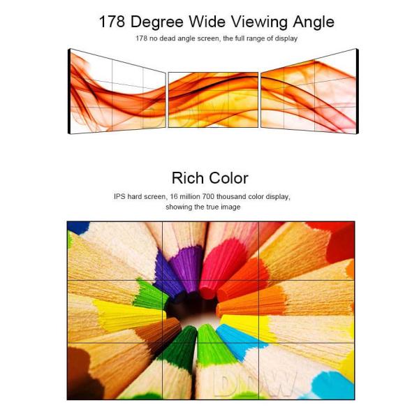 46 Inch Interactive Video Wall 1.7mm Resolution 1920*1080 With 500nits 60Hz