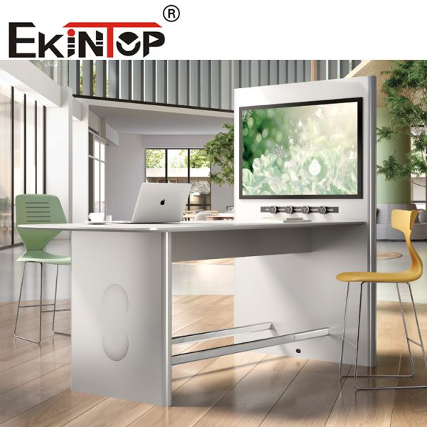 EKintop Aluminum Extendable Rectangle Conference Table for Leisure Negotiation Meetings