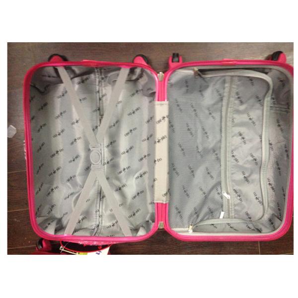 Sky Blue Abs Trolley  Luggage Set , Cute Carry On Luggage With Normal Combination Lock