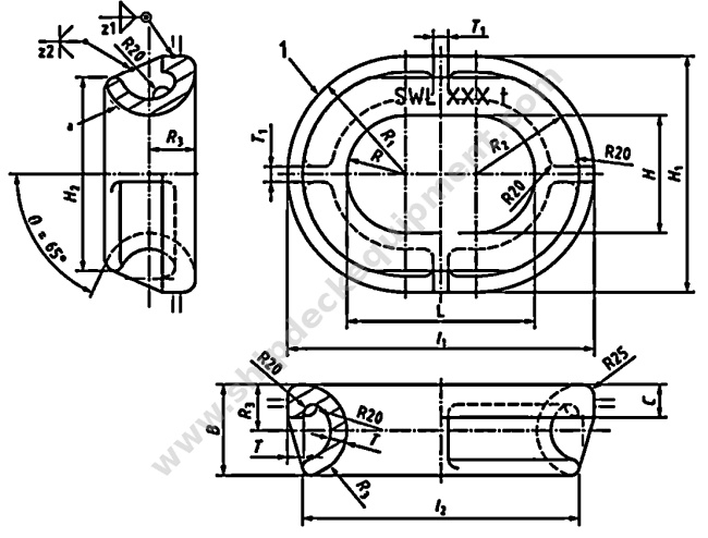 Bulwark-Mounted Cast Steel Mooring Chock | ISO 13713 Type B for Mooring and Towing