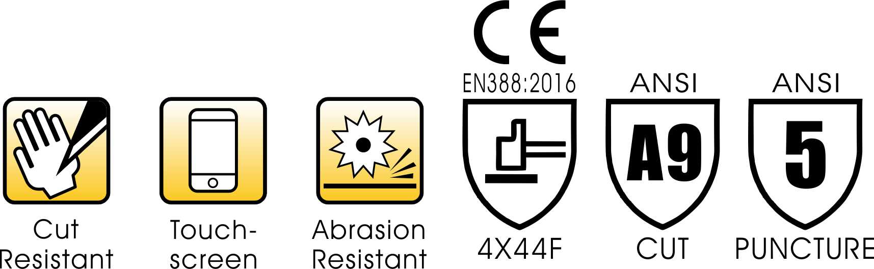 Ansi A9 отрезал устойчивые перчатки работы