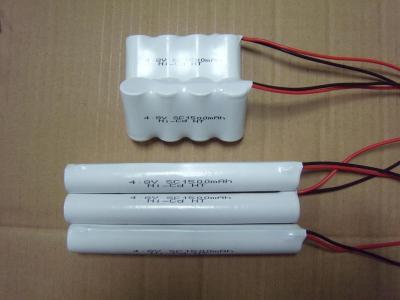 A bateria de Nicd da iluminação de emergência embala a alta temperatura do SC 1500mAh 4.8V