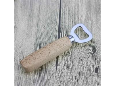 Wooden Handle Stainless Steel Beer Bottle Opener,Unique wooden handle staineless steel beer bottle opener, printed logo