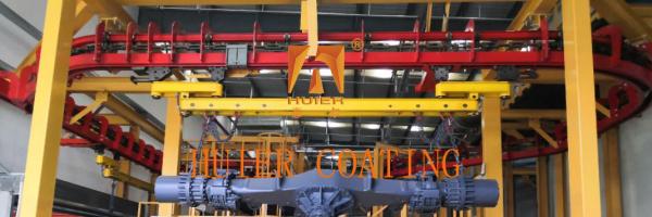 Línea de producción de pintura de ejes