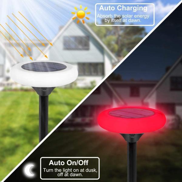 Solar Powered Landscape Light for Colorful Outdoor Decorative Lighting in Garden Villa