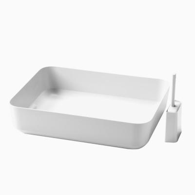 Rectangular Cat Litter Box Easy Clean Compact Kitty Litter Box