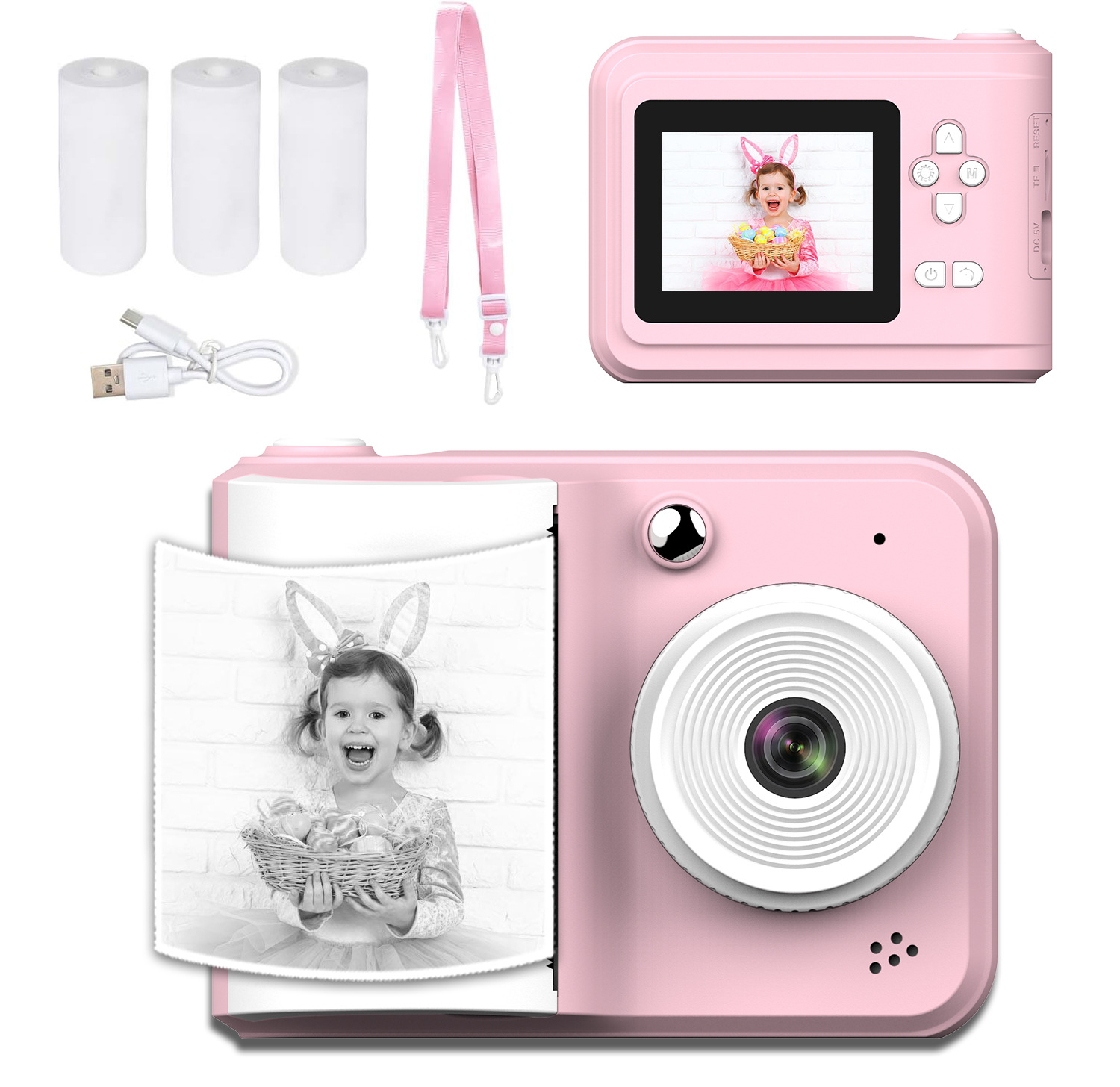 Cross-border Exclusive Supply of Instant Print Digital Cameras, Children's Mini Cameras, High-pixel Toy Mobile Phones, and Camer