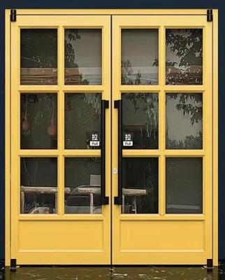 Prehung Upvc Double Glazed Doors 64x80 Exterior automatic swing  Doors kfc door
