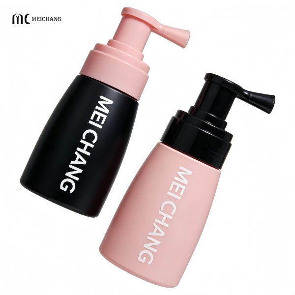 140ml 180ml Powder Spray Bottle with Precise Dosage 0.06cm³±0.01cm³, Food-Grade PET & PP, and Customizable Logo & Color