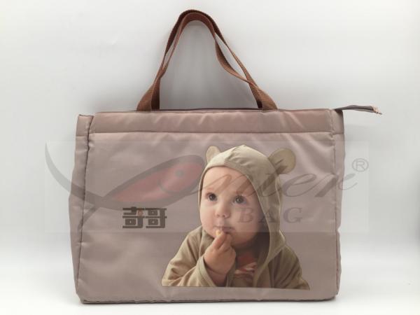 Thermal Transfer Design Tote Diaper Bags With Lots Of Pockets Waterproof