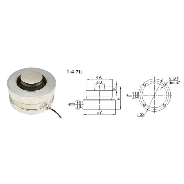 Ruijia Ring Torsion Compression Press Machine Use Compression Force Sensor Load Cell 200 Тонн. Устройство для сжатия с помощью кольцевой торсионной прессы