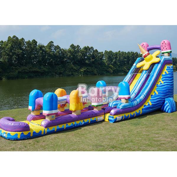 24 FT Ice Pops  , Largest Inflatable Water Slide For Playground
