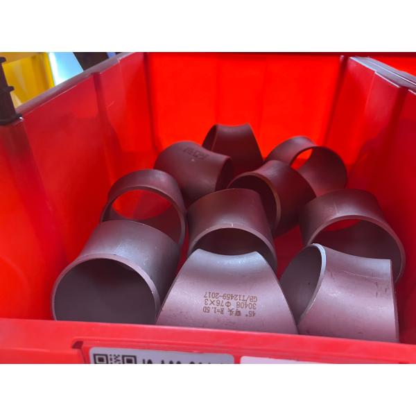 Mirror Polishing Sandblasting Sand Rolled 45 Degree Elbow SS Butt Weld Pipe Fittings