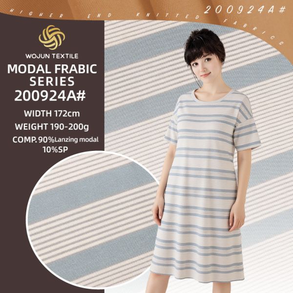 Elastic And Comfortable And High Quality Natural Striped Cotton Fabric For Polo Shirt