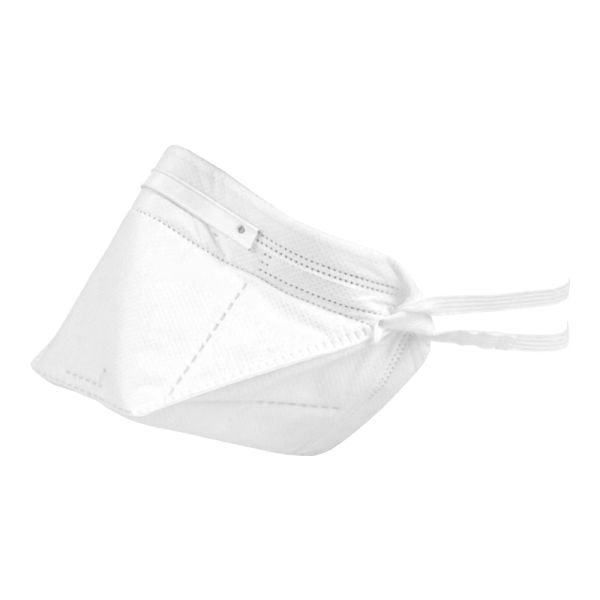Hubei Haixin N95 Disposable Respirator Mask Particle Resistant FFP2 Duck Bill V Shape with White Tie-on Earloop Medical Masks
