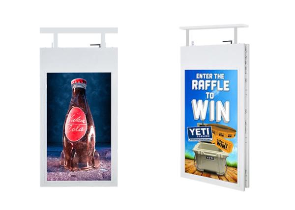 Double Sided Digital Window Display Screens 1080P Full HD Resolution