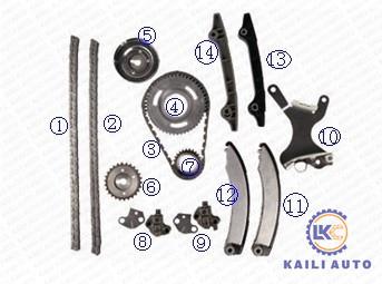 Jogo cronometrando da corrente para DODGE/CHRYSLER/JEEP Ram Durango Dakota Nitro Liberty Grand 53021295AA Cherokee 94L 53021249AA R