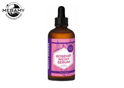 Soro orgânico natural da cara, iluminação da renovação da pele do soro da noite do Rosehip