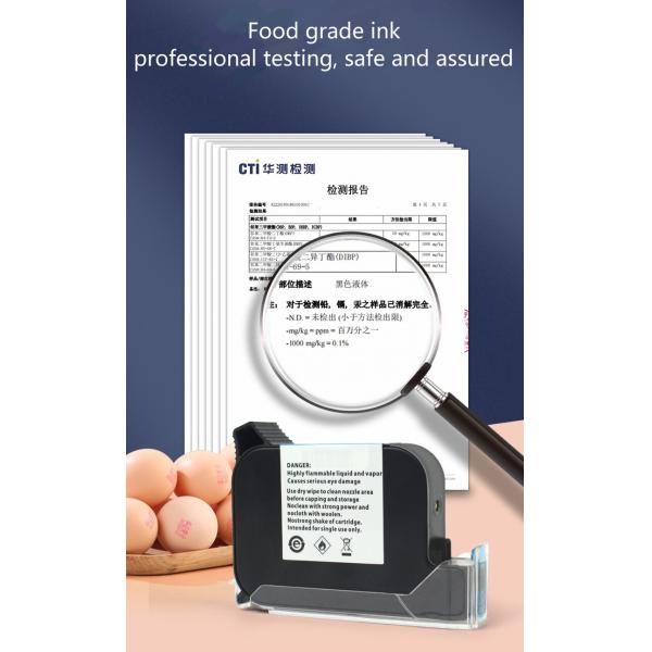 English Languages Smart Automatic Egg Inkjet Printer for Logo Bar Code and Expiry Date