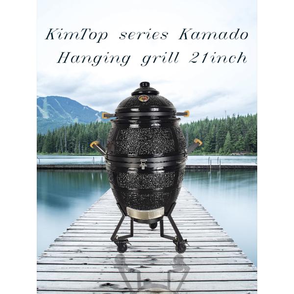Kamado New Design Kimstone 21 Inch Kamado Hanging Grill Clay Tandoor Oven Ceramic Grill