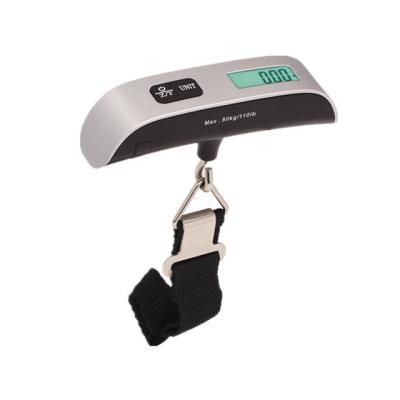 Green Backlight Battery-Powered Digital Luggage Scale with Temperature Function and Digital Display Featuring Battery Power