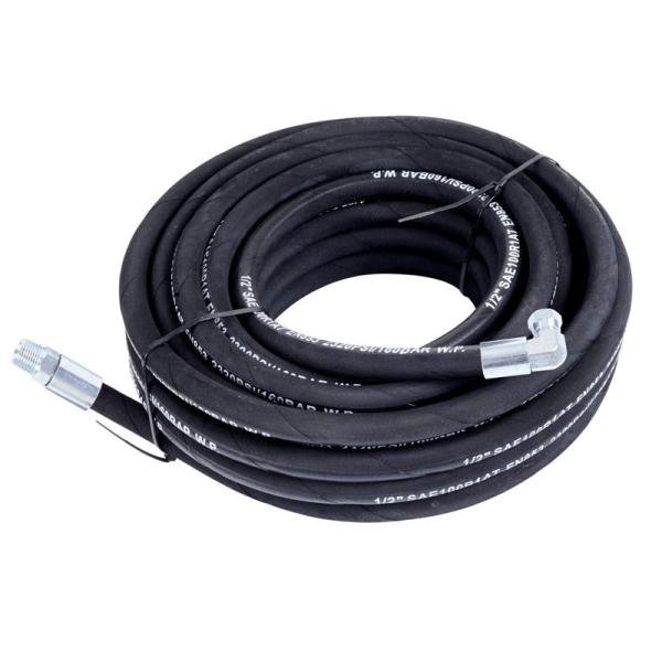 SAE 100 R1 AT R2 AT DIN EN 853 1SN 2SN flexible high pressure rubber hydraulic hose