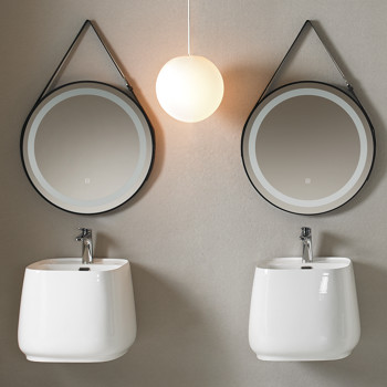 Nouvelle vasque blanche de style artistique en céramique pour lavabo de salle de bain, lavabo en céramique de forme ovale