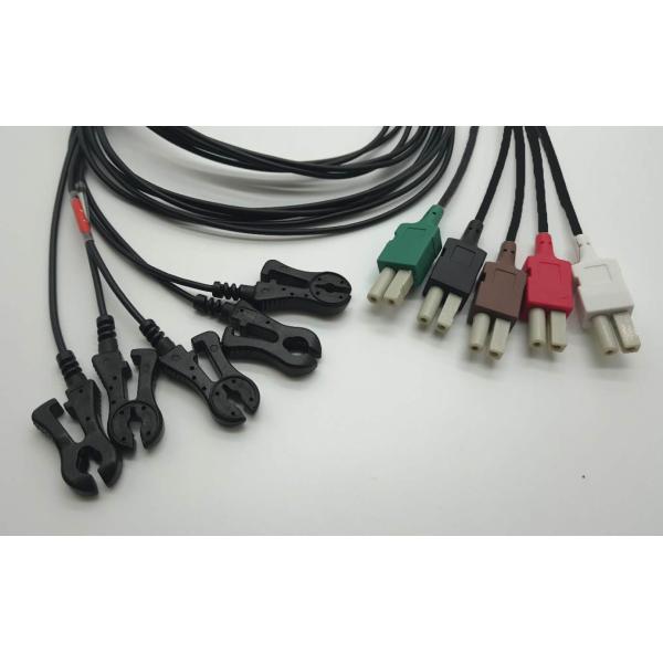 Leadwires ECG безопасности Radiotransluent соединителя ЗАЖИМА ПЛЮЩА 3150 GE