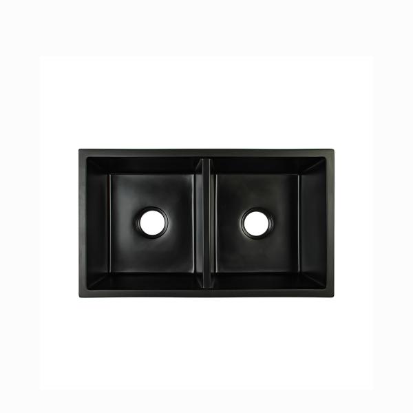 PSON 10'' Double Bowl Quartz Kitchen Sinks
