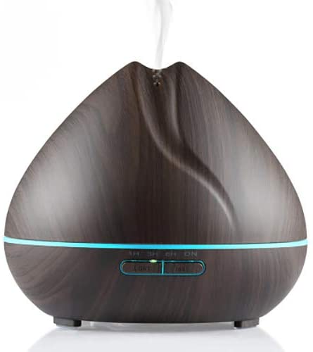 High Quality Wood Grain Ultrasonic Aroma Diffuser With 7 Color LED Night Lights Electric Essential Oil Diffuser