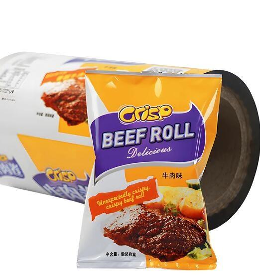 Customized  printing 110mic.100mic pet+al+pe film on roll for  Food Packaging  Bag