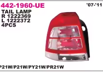 DEPO Opel Taillight R 1222369  L 1222372