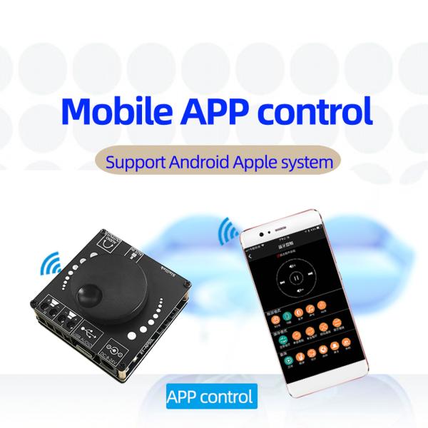 2x50W Dual Channel Speaker 3.5mm AUX Audio Stereo BT 5.0 Amp Digital HIFI Power Amplifier Board (Корпорация усилителя мощности цифрового HIFI)
