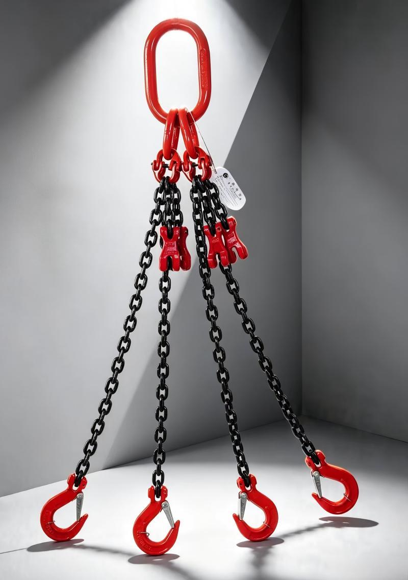 Length Adjustable Lifting Chain Sling With Hooks