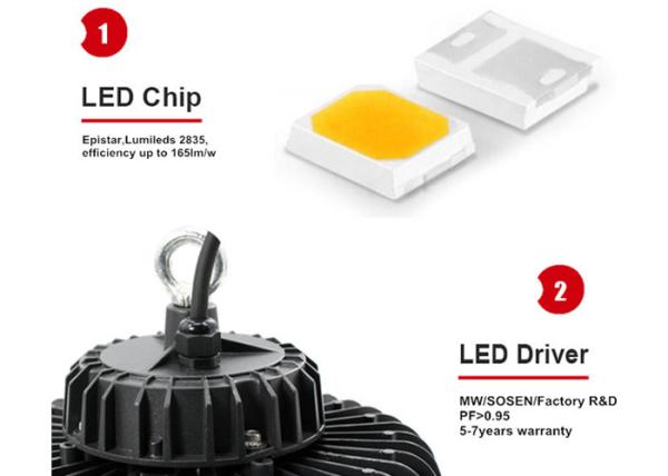6000K Industrial High Bay Lighting 150w 140lm/W 60 90 120 Degree Optional