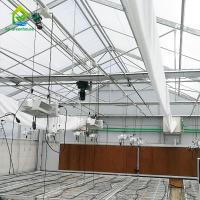 Escurecimento claro da estufa da privação do filme 220V do PE estufa 100% alta do túnel do auto para plantar Mariguana