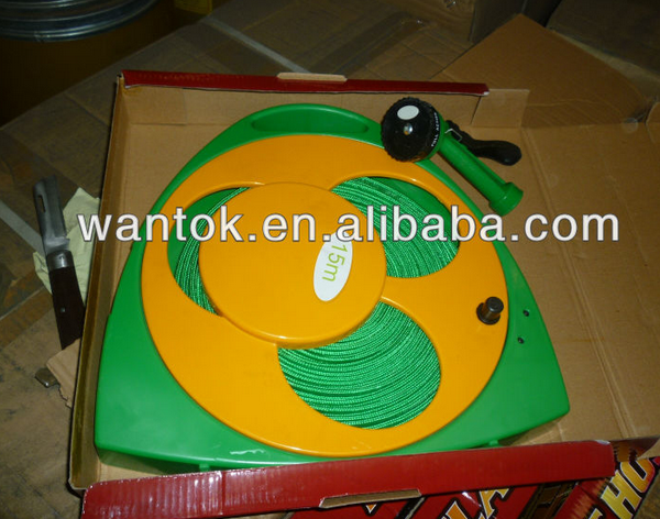 2024 WH917 Flat Hose for Garden Lightweight Plastic Garden Hose Reels