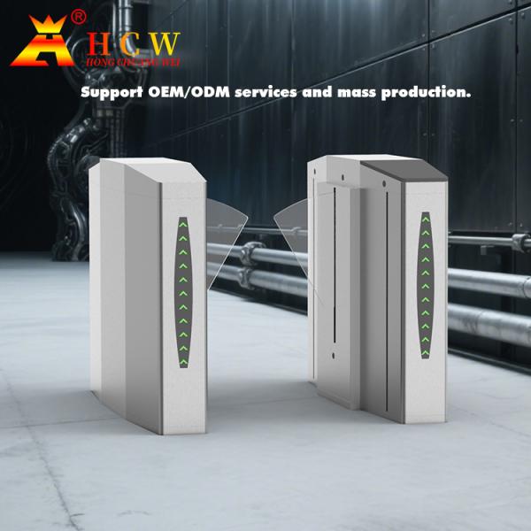 304 Stainless Steel Flap Barrier Turnstile 850mm Channel Width