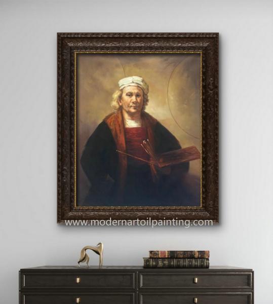 Lona de pintura da reprodução do óleo do autorretrato dos povos para a sala de visitas